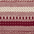 thumbnail image 3 of Wine Braided Cotton Stripe Table Runner 15x72, 3 of 9