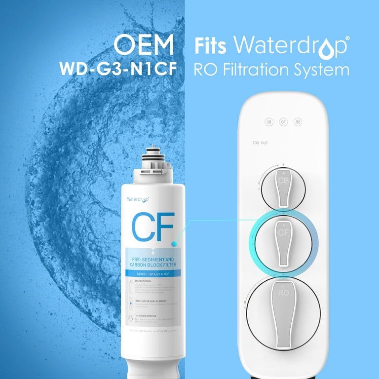 G3 Reverse Osmosis Water Filter System - Waterdrop G3