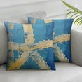 thumbnail image 3 of Fenyluxe Vintage Starfish Pillow Cover Ocean Blue Series Nautical Decorative Pillow Covers Beach Theme Cushion Cover Home Decor Pillowcase for 2pcs White, 3 of 7
