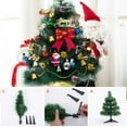 thumbnail image 6 of 24 Inches Tabletop Christmas Tree with LED Lights and Hanging Ornaments, Table Xmas Tree for Home Indoor, 1Pcs, 6 of 7