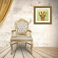 thumbnail image 3 of Ancello 26x26 Gold Ornate Wood Framed with Double Matting Museum Art Print Titled - Abstract Giraffe Calf, 3 of 4