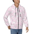 thumbnail image 4 of Zip Up Hoodies for Men - Cute French Bulldog Pink Long Sleeve Comfrt Men'S Fashion Hoodies & Sweatshirts, Jackets for Men Hoodies Pullover Clothing Clothes with Pouch, 4 of 5