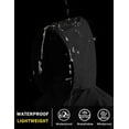 thumbnail image 5 of COOFANDY Mens Raincoats with Hood Packable Lightweight Waterproof Rain Jacket Foldable Rain Coat, 5 of 12