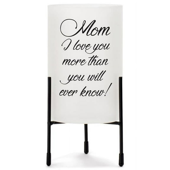 Cottage Garden HGC67W Mom, I Love You More Than You Will Hurricane Style Candle Holder