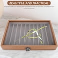 thumbnail image 3 of IFANLANDOR Jewelry Organizer Travel Jewelry Tray Black 1Set 13.76X9.43X1.97in, 3 of 7