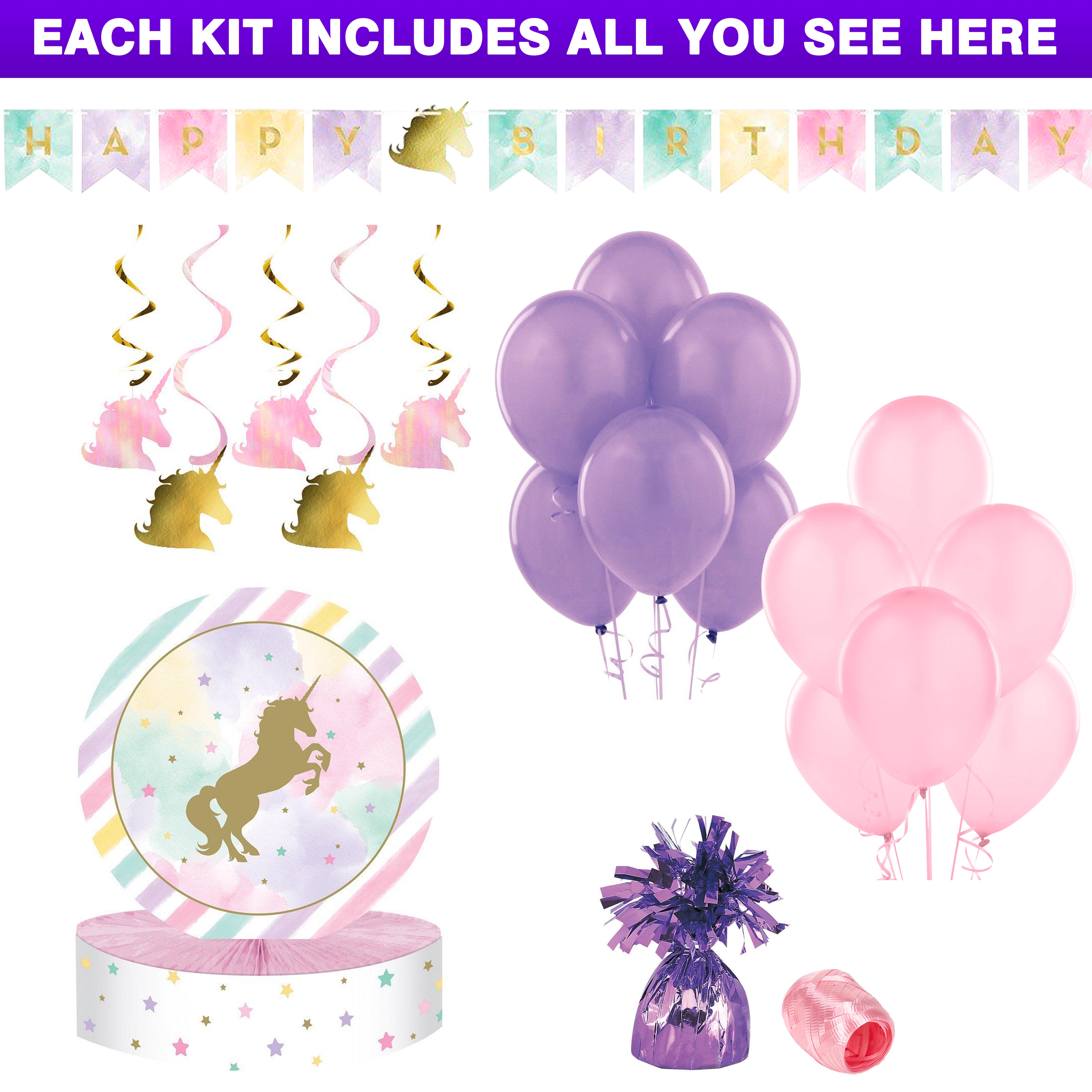 Unicorn Sparkle Decoration Kit
