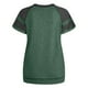 thumbnail image 3 of Pntutb Mujeres Casual Manga Corta Mangas Acampanadas O-cuello Sólido Camiseta Suelta Blusa tops Pntutb Pntutb-732, 3 of 7