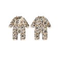 thumbnail image 2 of Cjfdfy Newborn Baby Boy Hunting Camo Fall Outfit Duck Reindeer Pattern Zip-up Long Sleeve Mock Neck Romper Jumpsui Infant Cute Camouflage Fall Winter Clothes 0-18M, 2 of 9