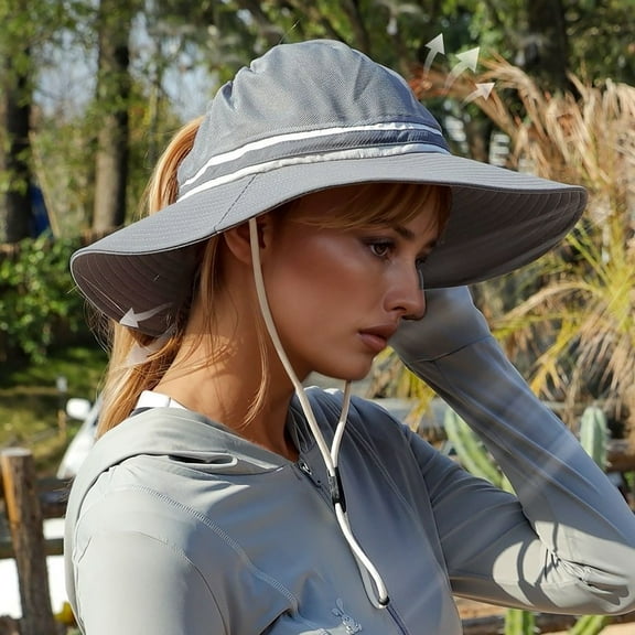 Summer Wide Brim Fisherman Hat for Men and Women Travel Hats Hat for Women with Ponytail Hole Tennis Hat Summer Hats for Men Ladies Visors for Women Phrase Fedora Hats for Women Summer Visor