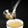 thumbnail image 6 of Farfi Soup Ladle Long Handle Scalding Resistant Stainless Steel Oil Filter Skimmer Spoon Cookware Supplies (size S), 6 of 13