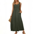 thumbnail image 1 of Liquidation d'Économies d'Été! Robe Courte Décontractée Sans Manches pour Femme, Été Printemps, Col Rond, Débardeur Ample, Robe Courte de Plage, Tendance pour Vacances, Plage Ou Événements Décontractés Liquidation Ventes Aujourd'hui Aubaines Prime, 1 of 9