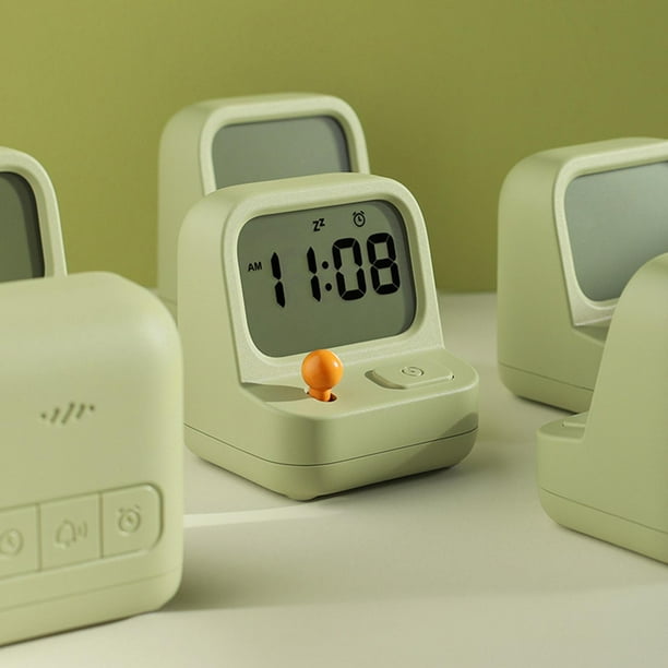Relojes de alarma novedosos para , hora de visualización, función de repetición de fecha, reloj de mesa, reloj de escritorio para dormitorio, perfecl Reloj de escritorio