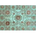 thumbnail image 1 of Ahgly Company Indoor Rectangle Abstract Light Blue Modern Area Rugs, 5' x 7', 1 of 4