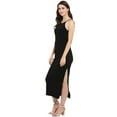 thumbnail image 5 of Zima Leto Women's Solid Incut Fitted Midi Dress, 5 of 7