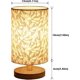 thumbnail image 2 of Touch Control Table Lamp Dimmable bedside lamps With USB Powered Nightstand Lamp Wooden Base Touch Lamps Bedside for Bedroom Dining Room (Gold), 2 of 4