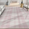 thumbnail image 5 of Well Woven Apollo Flatwoven Plaid Pink 5' x 7' Area Rug, 5 of 7