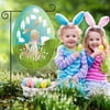Hqlecpe Easter Decor Basket Stuffers Garden Banner Ornaments Spring Outdoor Decoration Banners Easter Bunny Decoration Banners Gardening Decoration Banners