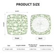 thumbnail image 6 of Lsque Cute Frog Printed Square Couch Cushion Covers, Floral Sofa Cushion Covers Replacement, Stretch Couch Covers for Couch-16.9in, 6 of 9