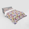 thumbnail image 3 of Ambesonne Butterfly Bedding Set 3 Pcs, Vibrant Flora Dots, Twin, Multicolor, 3 of 3