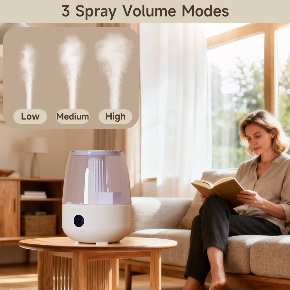 Humidifiers for Bedroom Large Room Home, 6.8L Cool Mist Top Fill Essential Oil Diffuser for Baby & Plants&Pet, Large capacity With remote control