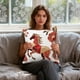 thumbnail image 1 of Yusimy 45 Inch Horse Year Red Festive Printed Pillowcase for Year Living Room Sofa Car Bed Interior Decor, 1 of 6