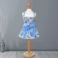 thumbnail image 6 of Pet Halter Dress - Comfortable Soft - Eye-catching Cotton - Flower Print - Pet Dog Bowknot Princess Dress - Pet Costume, 6 of 8
