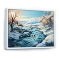 thumbnail image 2 of Designart "Glacier Glacial Winter Euphony III" Landscapes Floater Framed Wall Art Print, 2 of 7