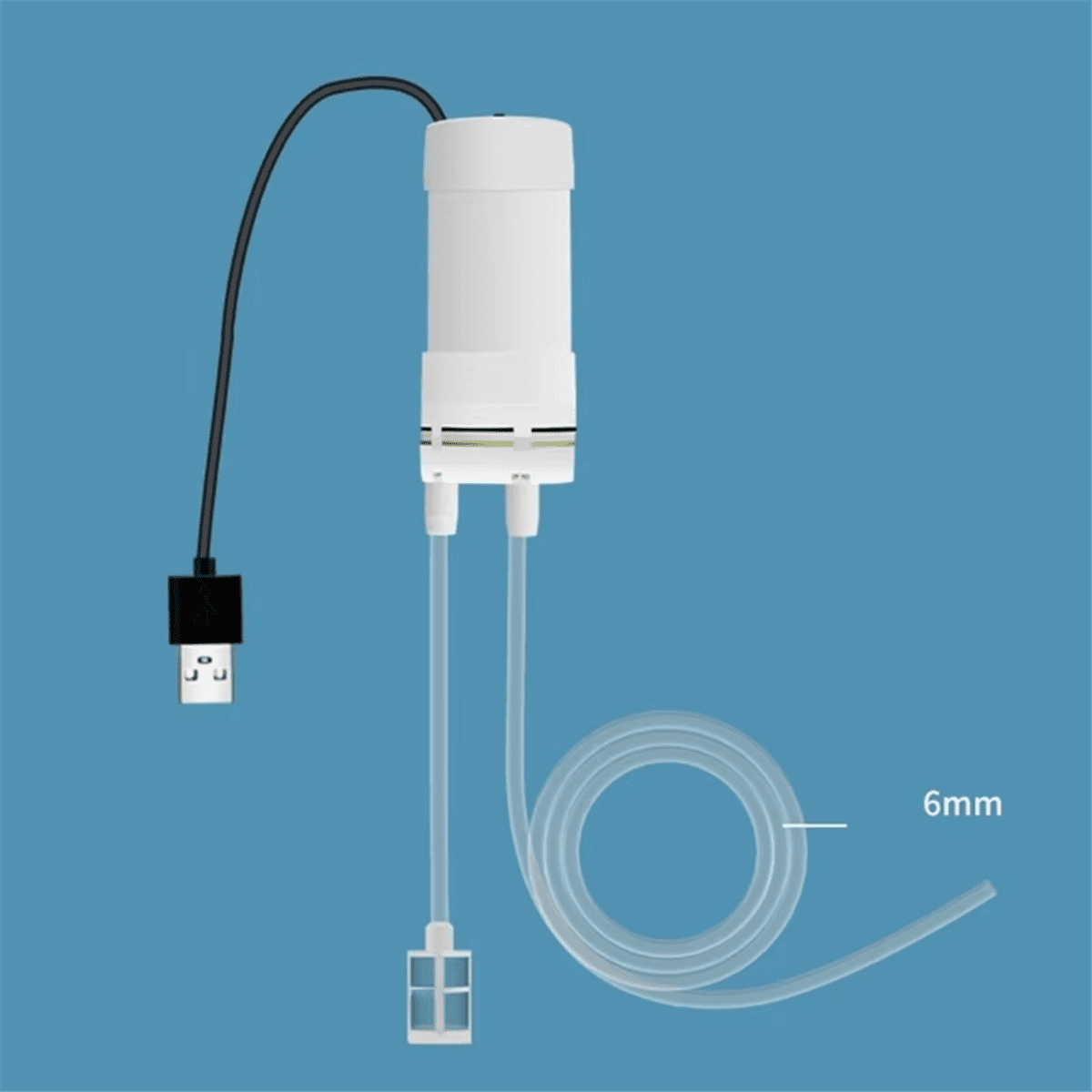 Mini Water Pump, 5 V Self-Priming Water Pump, Small USB-Powered Vacuum Pump, Electric Water Pump (1 Metre)
