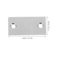 thumbnail image 2 of HAMPPLIES 1 Set Silver Door Faceplate Cover Stainless Steel For Professional Finish, 2 of 7