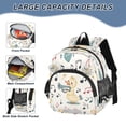 thumbnail image 4 of DIXRUYEE Backpack Lovely Duck Adventure Pattern Pattern Suitable Schoolbag, 4 of 7