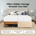 thumbnail image 6 of Utopia Bedding Full Bed Skirt - Soft Quadruple Pleated - Easy Fit with 16 Inch Tailored Drop - Hotel Quality, Shrinkage and Fade Resistant Full, Beige, 6 of 7