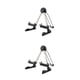 thumbnail image 3 of Yuarrent Soporte para guitarra de piso Soporte plegable universal A-Frame Bajo Cuerda Instrumento Estante Estable Ligero Violines Ukulele Negro 2piezas, 3 of 6