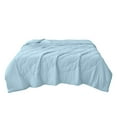 thumbnail image 2 of Qocolhg Quilt for Twin Bed Washable - Cooling Blankets for Hot Sleepers, Skin-friendly Solid Color Washed Cotton Summer Quilt, Oversized Bedding Soft Coverlet Quilts Twin Size, 59x79 inch Sky Blue, 2 of 6