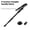 Black straight, variant on Four-Section Aluminum Alloy Telescopic Hiking Stick Outdoor Walking Pole Straight Handle Portable Adjustable Trekking Pole for Camping Travel