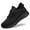 All black, variant on LASUDRAA Men's Running Shoes Breathable Walking Lightweight Athletic Fashion Sneakers Casual Shoes