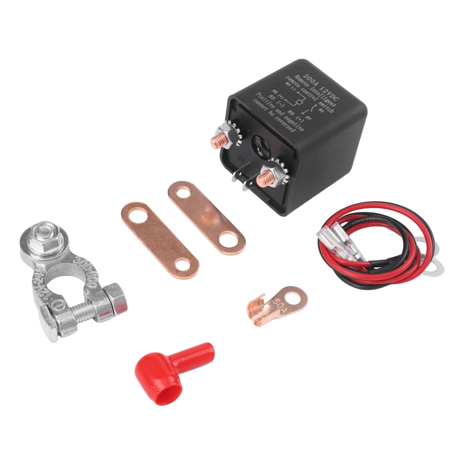 Wireless Remote Battery Disconnect Switch For Dc12V Vehicles 200A Rated