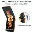 thumbnail image 4 of TECH CIRCLE for Samsung Galaxy Z Flip 4 Case, Protective Slim PU Leather With Kickstand Glossy Design Back Phone Cover For Samsung Z Flip 4, Brown, 4 of 8