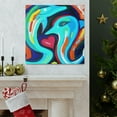 thumbnail image 6 of Love Dolphins Embrace Joy - Canvas, 6 of 10