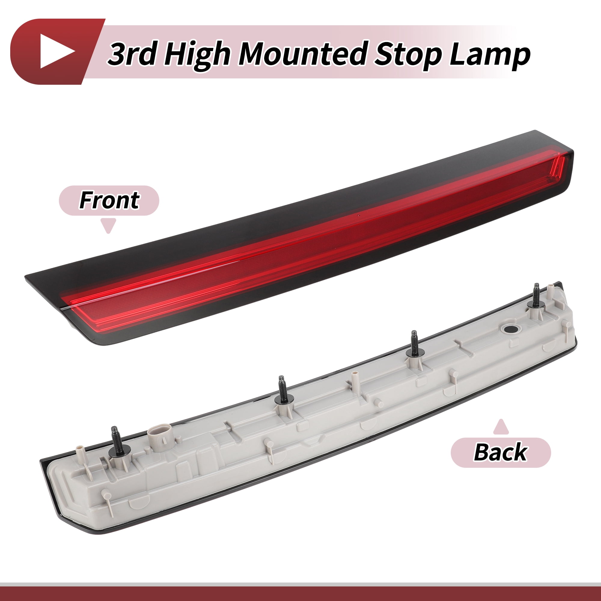 Unique Bargains LED Third Brake High Mount Stop Light for Chevrolet Tahoe 2015-2020