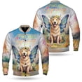 thumbnail image 3 of Welcome Spring Fairy Golden Retriever in Flower Meadow All Over Print 3D Baseball Jacket Goldens Dog Lover Gifts Idea Bomber Jacket Softball - 13002, 3 of 6