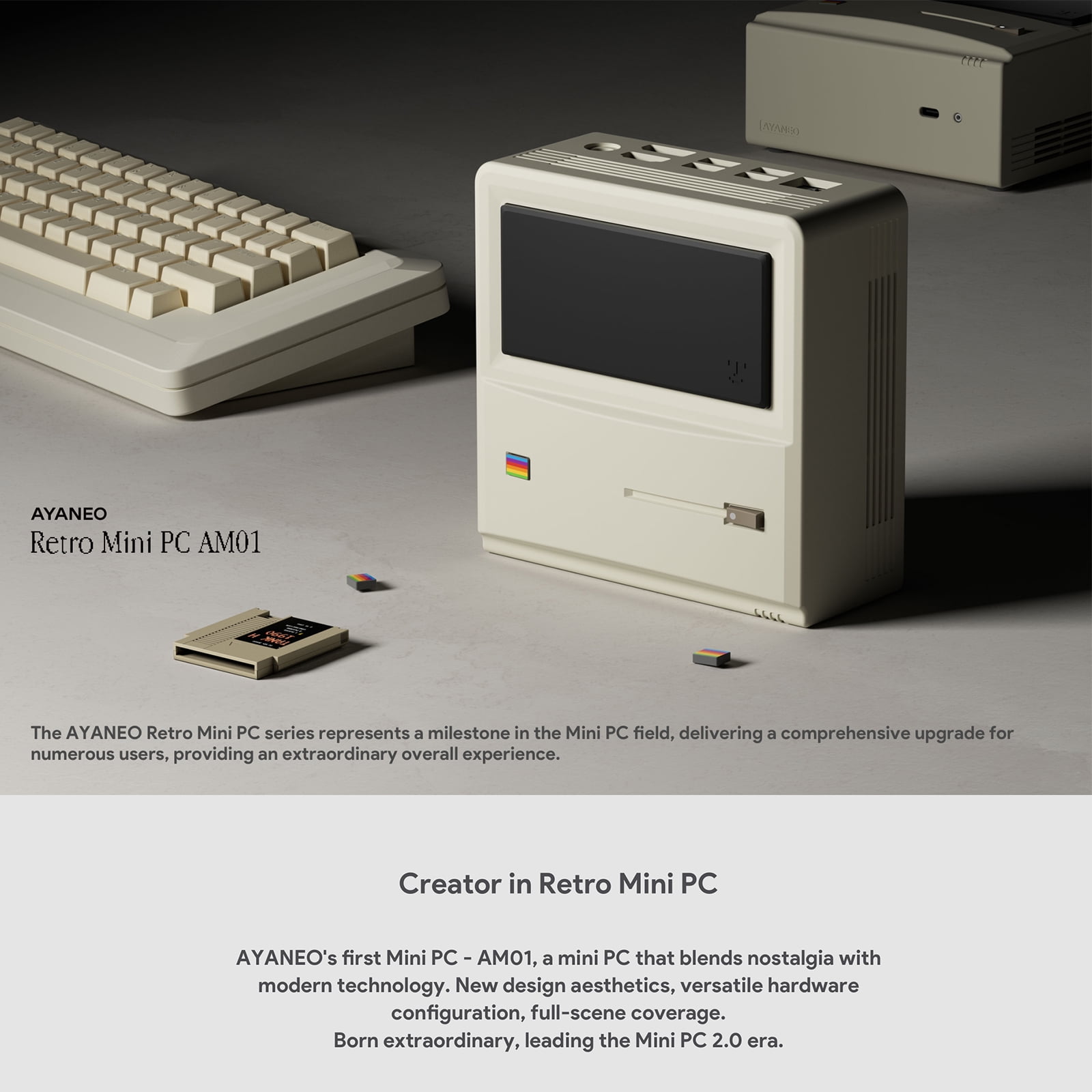 AYANEO AM01 AMD Ryzen 7 5700U RAM 8G SSD 256G gaming office