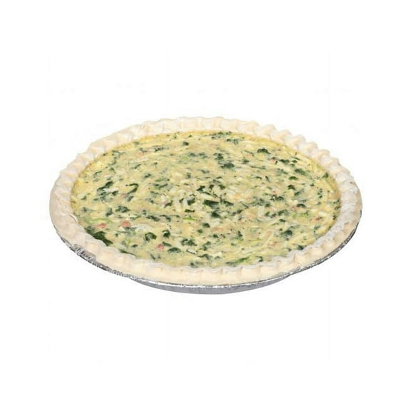 Sara Lee Chef Pierre Unbaked Spinach Quiche, 10 inch - 6 per case.