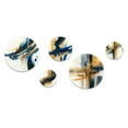 thumbnail image 2 of Designart "Elegance in Spiral Abstraction II" Modern Spiral Metal Wall Art Set of 5 Piece, 2 of 5
