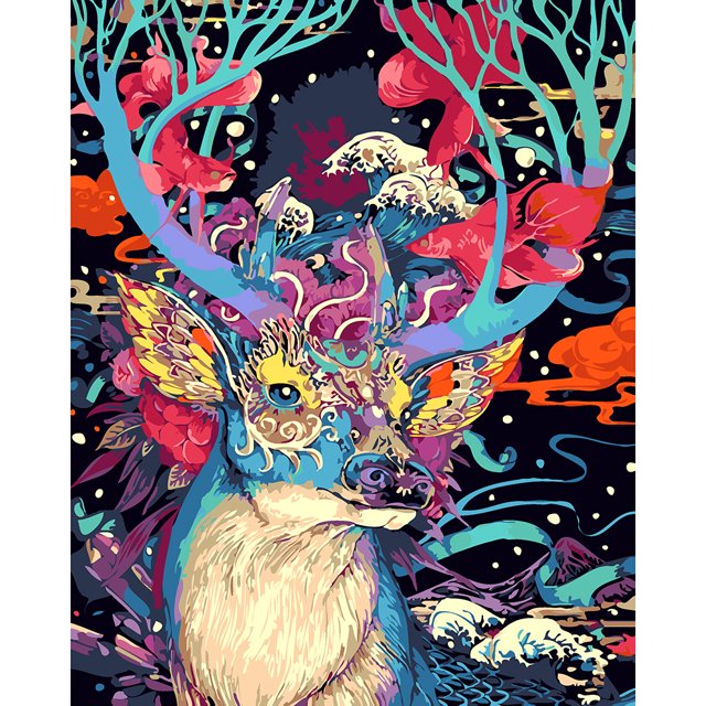 Taladro Pintura Diamante (DE3163) 5D DIY Animal Completo Punto de Cruz Bordado Mosaico 50x70cm Hugtrwg Para estrenar