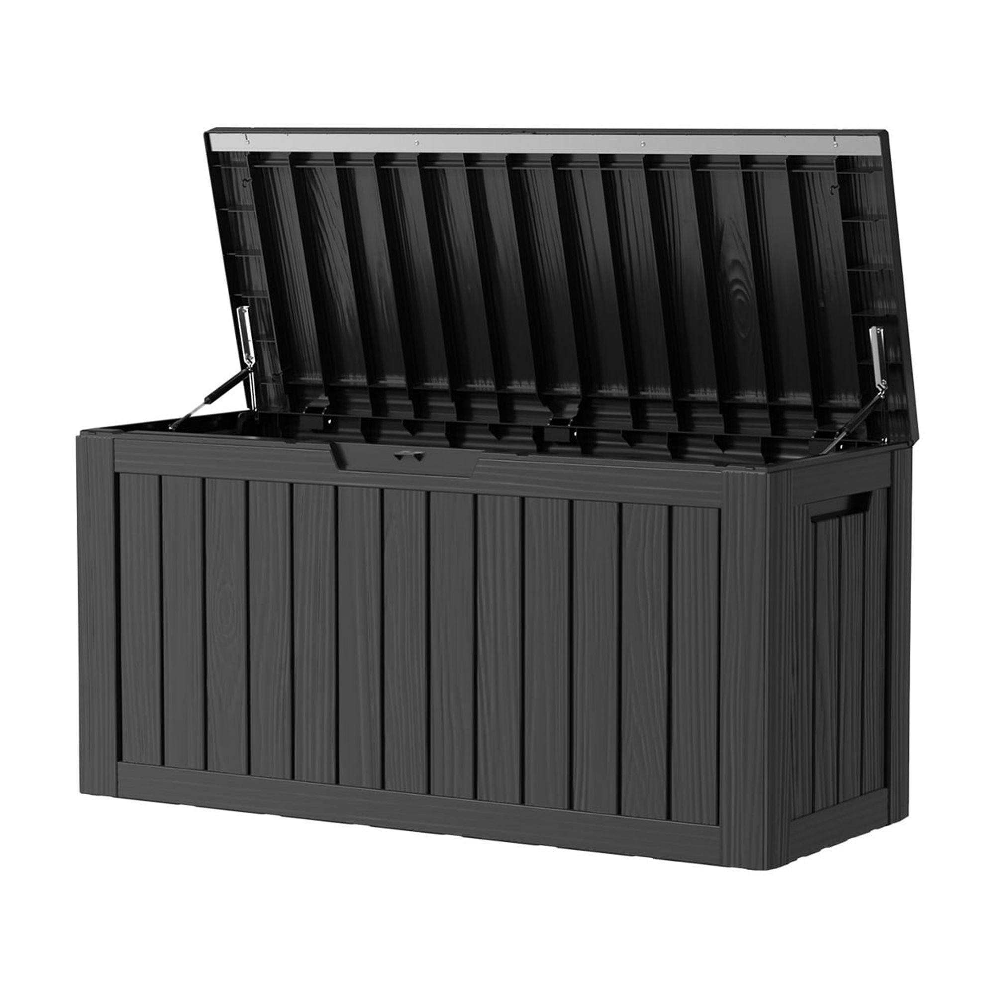 MAYEERTY 80 Gallon Outdoor Deck Box, Large Capacity Storage Box for Patio Furniture Cushions, Pillow Outdoor Indoor, Black