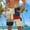 Khaki, variant on Blczomt Shorts for Men Summer Beach Casual Lightweight Yellow Pockets Elastic Waist Plaid Men's Clothing,L