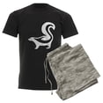 thumbnail image 6 of CafePress - White Skunk Pajamas - Men's Dark Loose Fit Cotton Pajama Set, 6 of 7