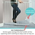 thumbnail image 4 of Toddleroo by North States Essential Stairway and Walkway Child Safety Gate, 30" Tall, White, 4 of 8