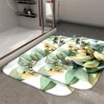 thumbnail image 2 of 1pc Eucalyptus Branches Absorbent Non-Slip Bathroom Thickened Flannel Rug Decor,Soft,Quick Drying,Suitable For Indoor/outdoor Use,Bathrooms,Bedrooms,Kitchens,Terrace,Laundry Rooms,16"x24", 2 of 9