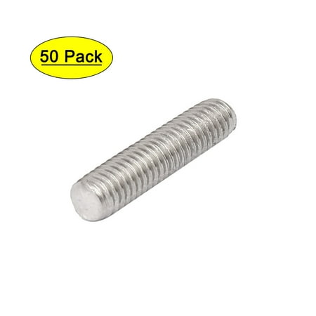 

Unique Bargains M5 x 20mm 304 Stainless Steel Fully Threaded Rod Bar Studs Silver Tone 50 Pcs